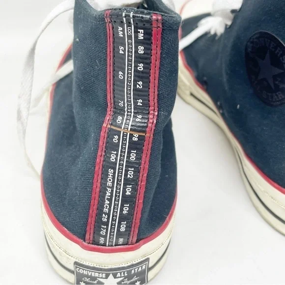 CONVERSE X SHOE PALACE Black BOOM BOX Chuck Taylor High Top BASCOM 1993 Sz 11 - Picture 10 of 12